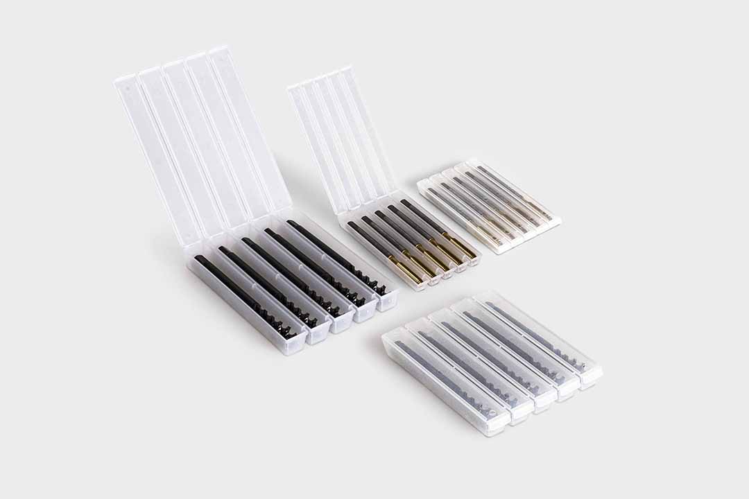 Group of FivePack Different FivePack packaging system.